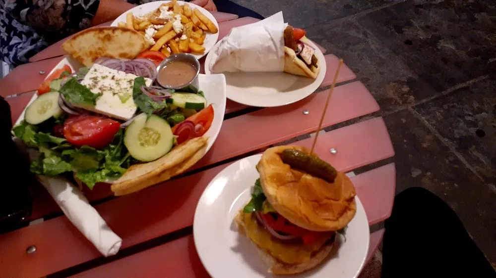 Falafel Greek Salad Greek Fries